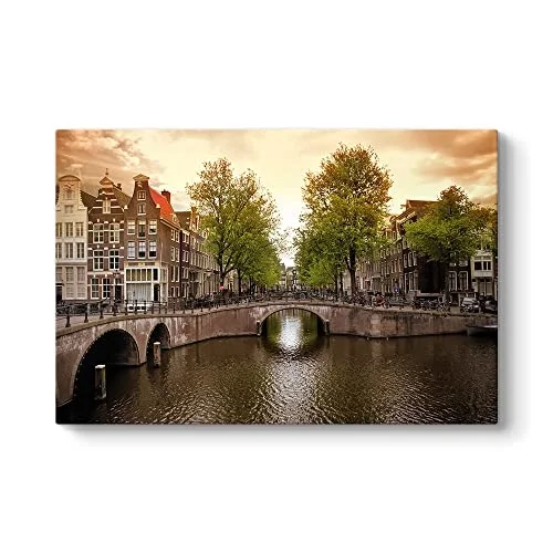 Amsterdam Kanal Tablosu 75 x 50