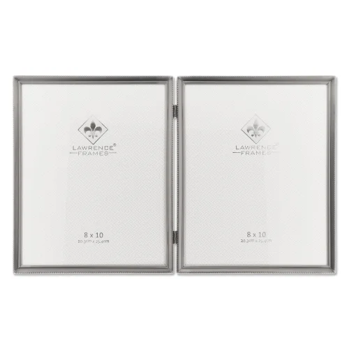 antik Pewter 8 x 10 Hinged Double Picture frame – Boncuk BORDER tasarım