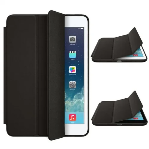 Apple iPad 9. Nesil 10.2 ile uyumlu Kılıf Lansman Leather Case A2602 A2603 A2604 A2605 Siyah