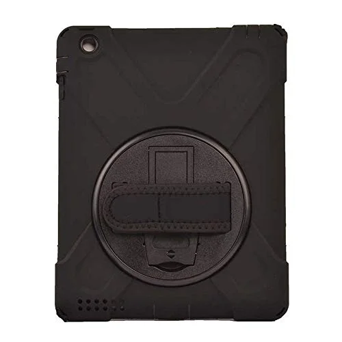 Apple iPad Mini 1 ile uyumlu Kılıf Defender Askılı Zırhlı Tank Case Siyah
