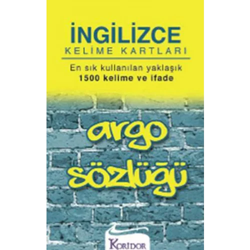 Argo Kelime Kartları (İngilizce)
