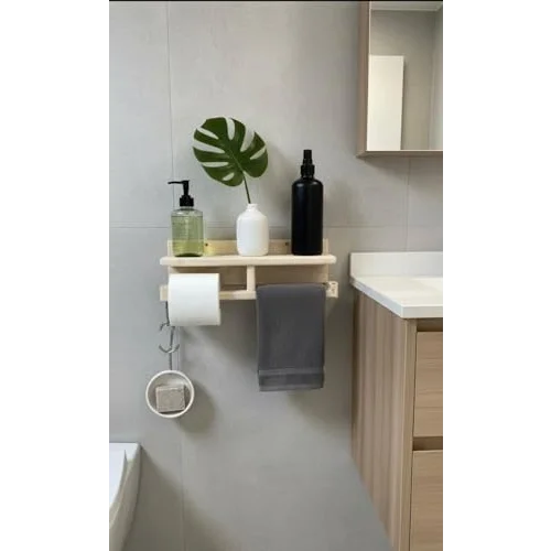 artmoble dekorasyon ahşap sabunluk ve tuvalet kağıtlığı