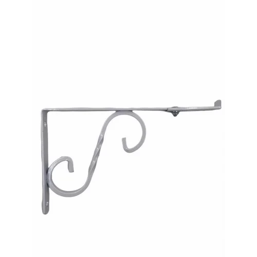 Mey İthalat® Ayarlı Ferforje Raf Altı No:2 Beyaz 20X15