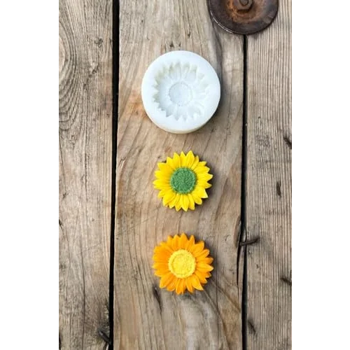 Ayçiçeği Tekli Mum Kalıbı (Silikon) (1 Adet)
