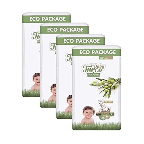 Baby Turco Doğadan 6 Beden X Large 32x4 128 Adet Bebek Bezi