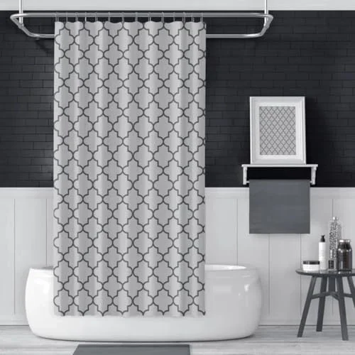 Banyo Perdesi 1x110x200 Tek Kanat Duş Perdesi Halka Hediyeli Duşakabin Perdesi 2111