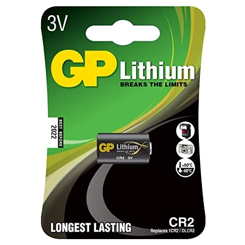 Batteries Gpcr2 Dlcr2/Cr2, Boy Lityum Pil, 3 Volt, Tekli Kart