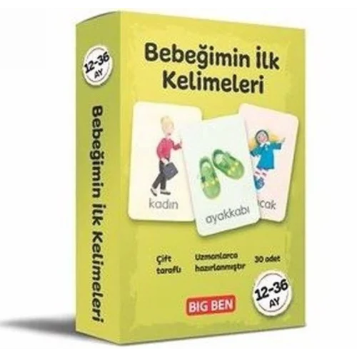 Bebeğimin İlk Kelimeleri Kartları 12 - 36 Ay