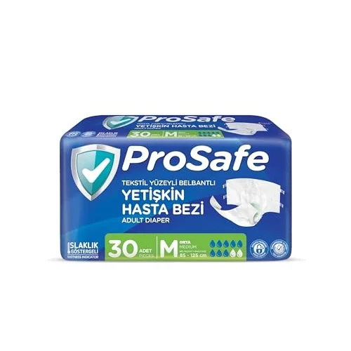 Belbantlı Hasta Bezi Orta (M) 30 Adet