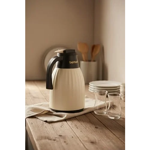 Bernardo Elantra Cam Termos Krem 1 Litre