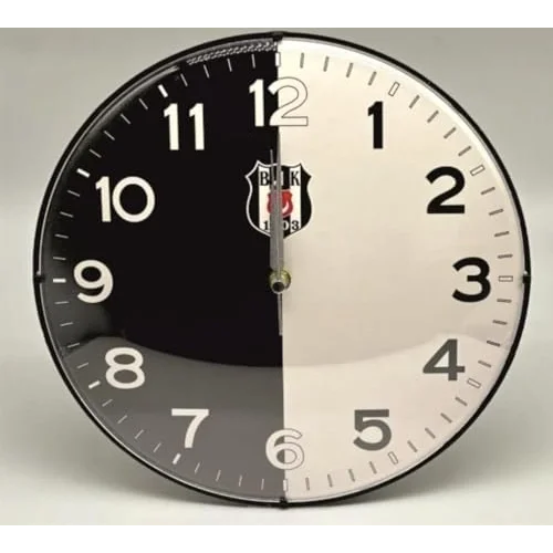 Beşiktaş Lisanslı Duvar Saati BJK Logolu