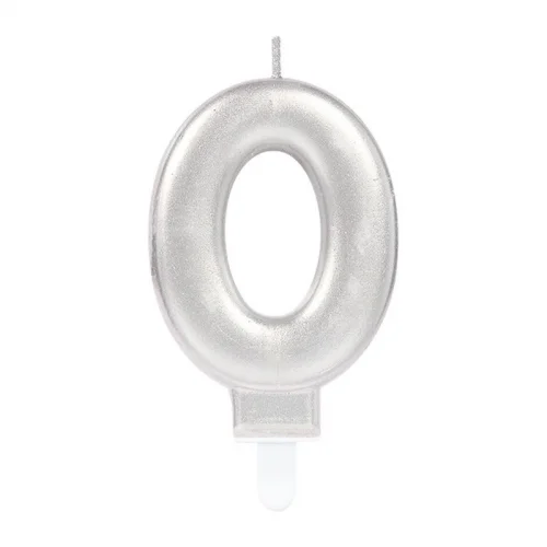 Mey İthalat® 0 Rakam Mum Gümüş Renk