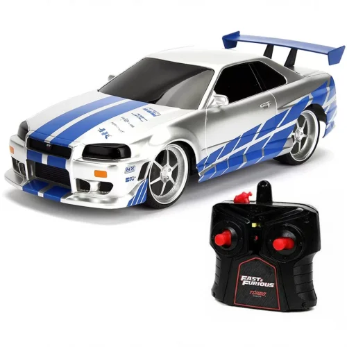 Mey İthalat®  1:16 Fast & Furious Kumandalı Brians Nissan Skyline GT-R Turbo Araba