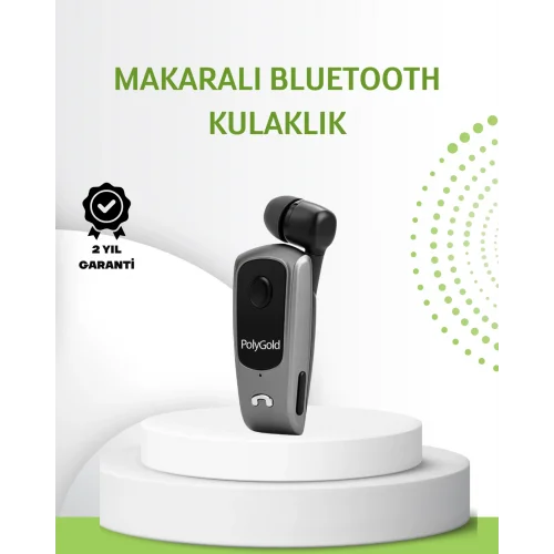 Mey İthalat® 10 Saat Konuşma Süreli Klipsli Bluetooth Kulaklık