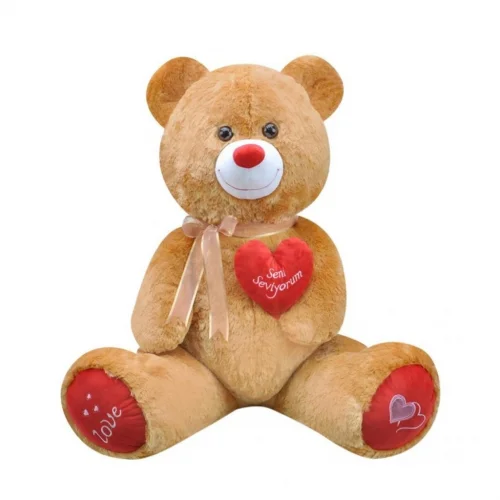 Mey İthalat® 1045K Tıkıl Ayı Kahverengi 65 cm- Selay Oyuncak