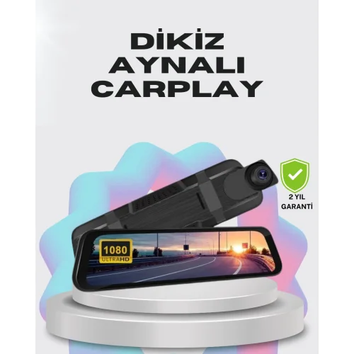 Mey İthalat® 1080P Çift Kameralı Dokunmatik Dikiz Aynası G Sensörlü