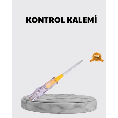 Mey İthalat® 110-220V Elektrik Test Kalemi Korozyona Dayanıklı Nikel Kaplamalı