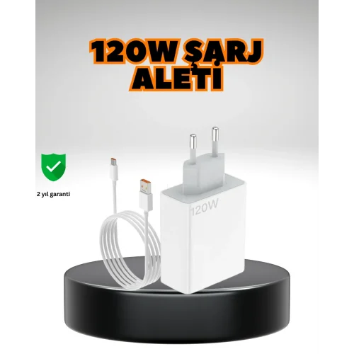 Mey İthalat® 120 Watt Ultra Hızlı Şarj Seti Realme 7 8 9 Pro Uyumlu