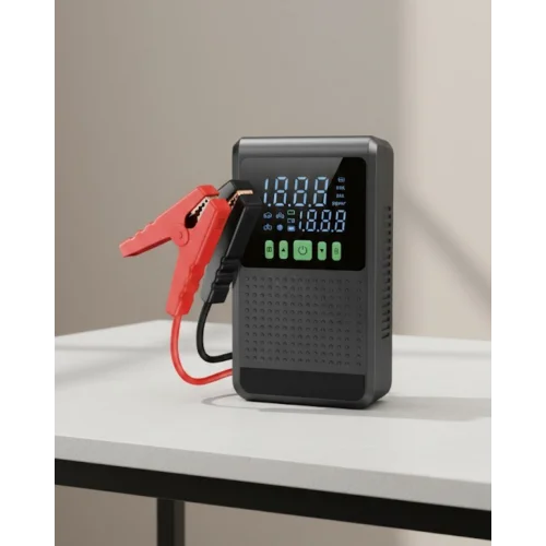 Mey İthalat® 12.000 mAh Şarjlı Araç Akü Takviye ve Işıklı Hava Kompresörü