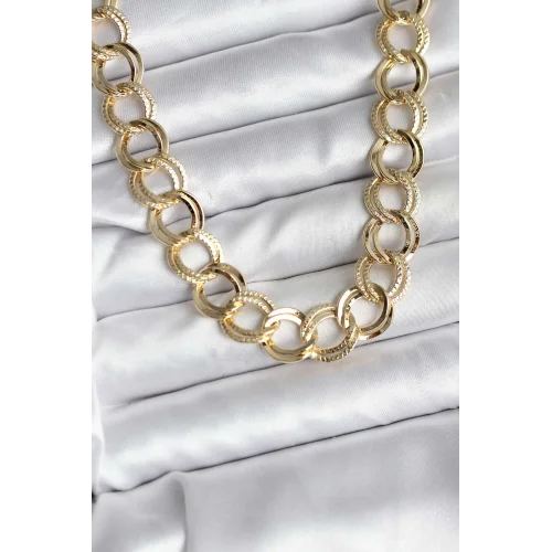 Mey İthalat® 14K Gold Renk Kaplama Samanyolu Model CM Kadın Kolye