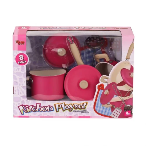 Mey İthalat® 1818-6A  Tencere 8 Parça -Vardem Oyuncak