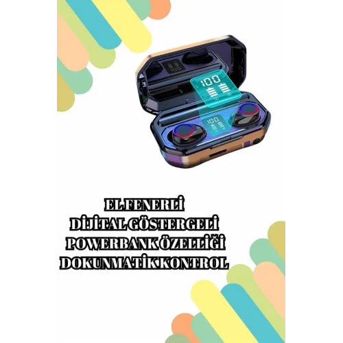 Mey İthalat® 2025 Model Akıllı Saat ve Bluetooth Kulaklık 5.0 Bluetooth Bağlantılı Dokunmatik Ekran