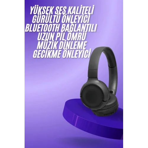 Mey İthalat® 2025 Model Kulak Üstü Bluetooth Hoparlör ANC Özellikli