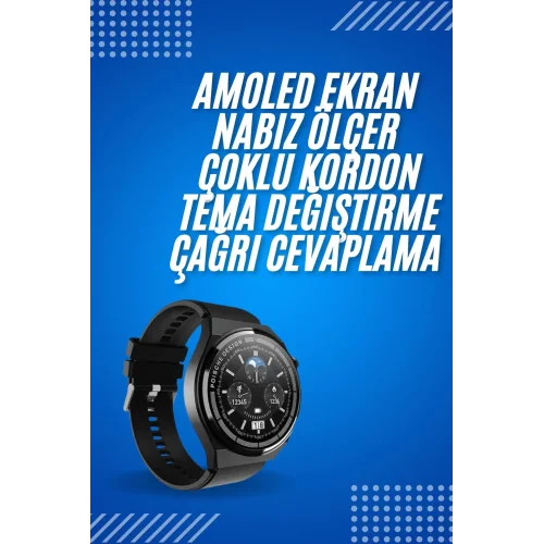 Mey İthalat® 2025 Model Yeni Nesil GPS Uyumlu Uyku Takibi Ve Sağlık Takibi Spor Modları