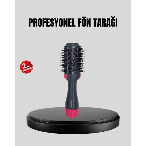 Mey İthalat® 220°C Profesyonel Fön Tarağı – Negatif İyon Teknolojili, 3 Isı Kademeli, 1200W