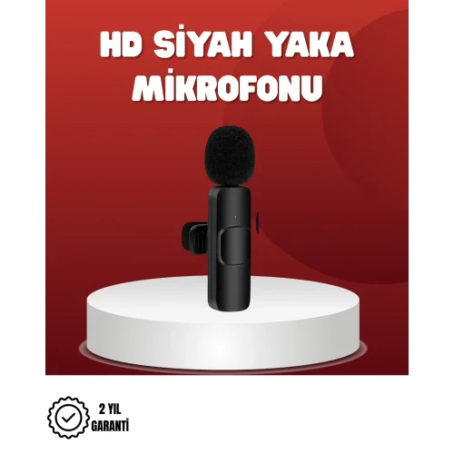 Mey İthalat® 2’li Kablosuz Yaka Mikrofonu iPhone İçin Profesyonel Video Ses
