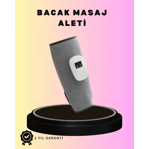 Mey İthalat® 3 Kademeli Hava Basınçlı Isıtmalı Baldır Masaj Aleti – Titreşimli ve Kablosuz Kullanım