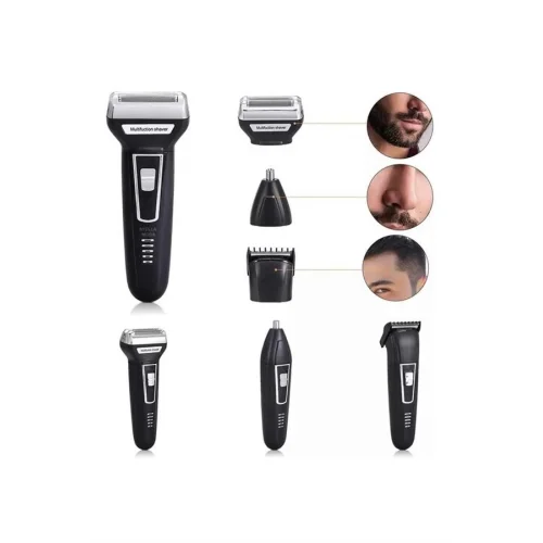 Mey İthalat® 3lü Set Saç Sakal Kesme Traş Makinesi Burun Kılı Alma Tıraş Makinesi