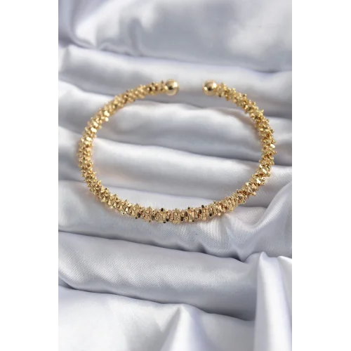 Mey İthalat® 316L Çelik Gold Renk Kadın Bileklik