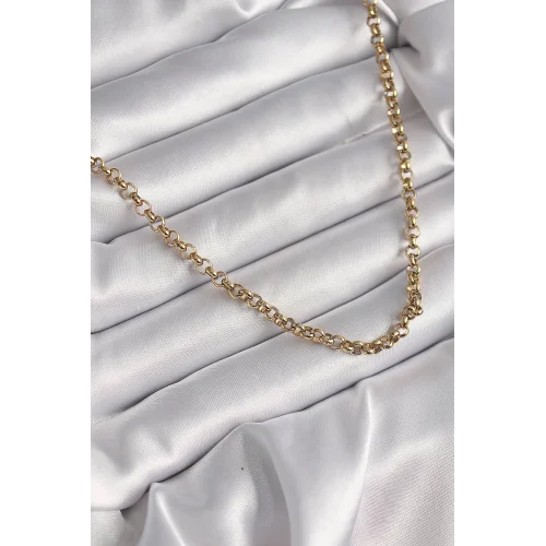 Mey İthalat® 316L Çelik Gold Renk Kadın Kolye