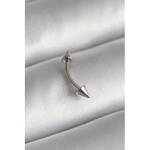 Mey İthalat® 316L Çelik Gümüş Renk Çivi Model Piercing