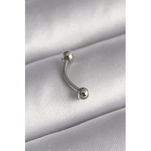 Mey İthalat® 316L Çelik Gümüş Renk Topçuk Model Piercing