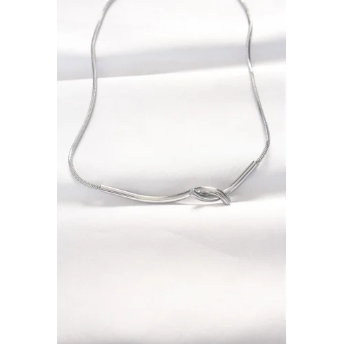Mey İthalat® 316L Çelik Silver Renk Kolye