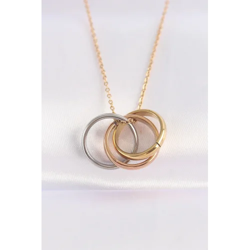 Mey İthalat® 316L Çelik Zincir Çoklu Renk Model Kolye