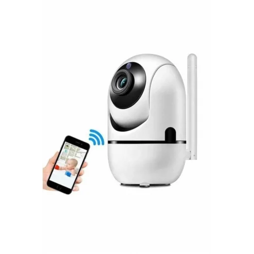 Mey İthalat® 360° Full HD Akıllı Kamera Hareket Sensörlü Wifi Kamera Çocuk Güvenlik Kamerası
