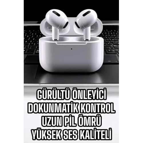 Mey İthalat® 3.Nesil TWS Bluetooth Kulaklık Mikrofonlu ANC Özelliği Dokunmatik Kontrol