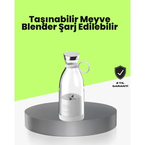 Mey İthalat® 4 Bıçaklı Gıda Sınıfı Paslanmaz Çelik Taşınabilir Blender
