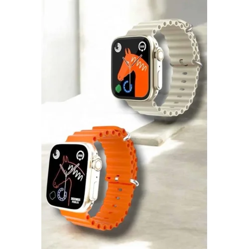 Mey İthalat® 49MM Ekranlı, Kan Basıncı ve Adımsayar Özellikli Bluetooth Akıllı Saat