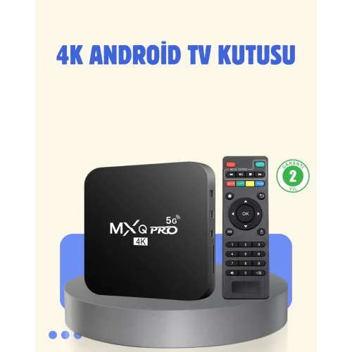 Mey İthalat® 4K Android TV Box – 2GB RAM 16GB ROM, Hızlı Wi-Fi Bağlantılı Akıllı Medya Kutusu