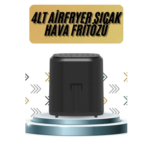 Mey İthalat® 4L Airfryer Hazneli Hava Fritözü Yağsız Fritöz Taşınabilir Fırın İşlevi Gören Pratik