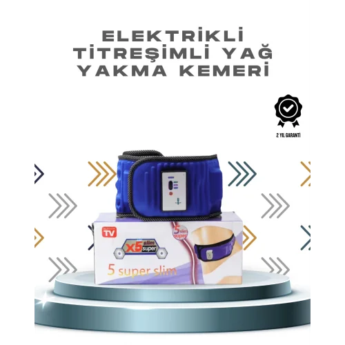 Mey İthalat® 5 Motorlu Manyetik Masaj Kemeri – Bel, Kalça ve Bacak İçin Zayıflama