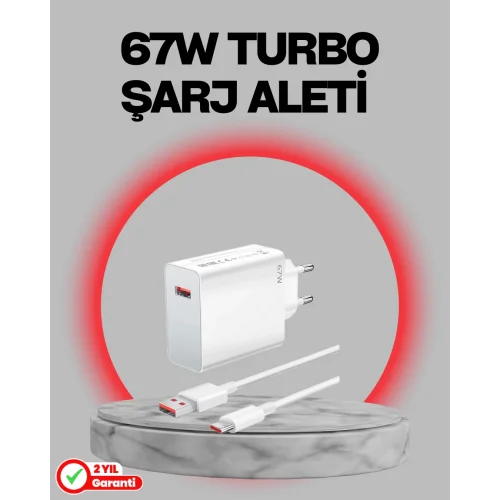 Mey İthalat® 67 Watt Turbo Destekli Şarj Cihazı Honor 50 70 90 Uyumlu