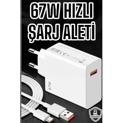 Mey İthalat® 67W Şarj Aleti Turbo Hızlı Type-C Şarj