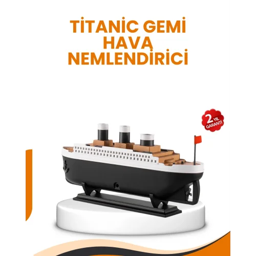 Mey İthalat® 7 Renk Ortam Işıklı Dekoratif Gemi Tasarım Hava Nemlendirici Difüzör