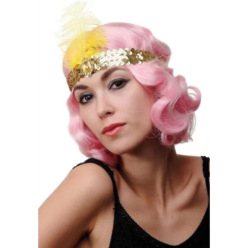 Mey İthalat® 70 ler 80 ler 90 lar Temalı Altın Renk Çarliston Saç Bandı