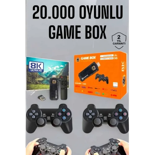 Mey İthalat® 8K Premium 20.000 Oyunlu Gamebox TV Uyumlu